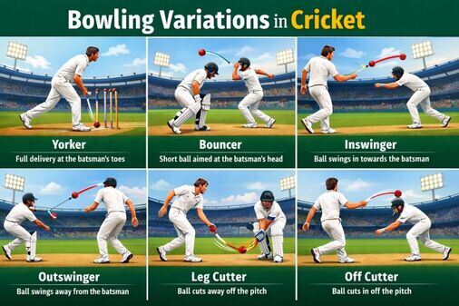 bowling variations in cricket