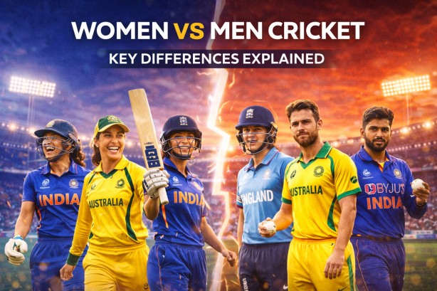 women vs men cricket